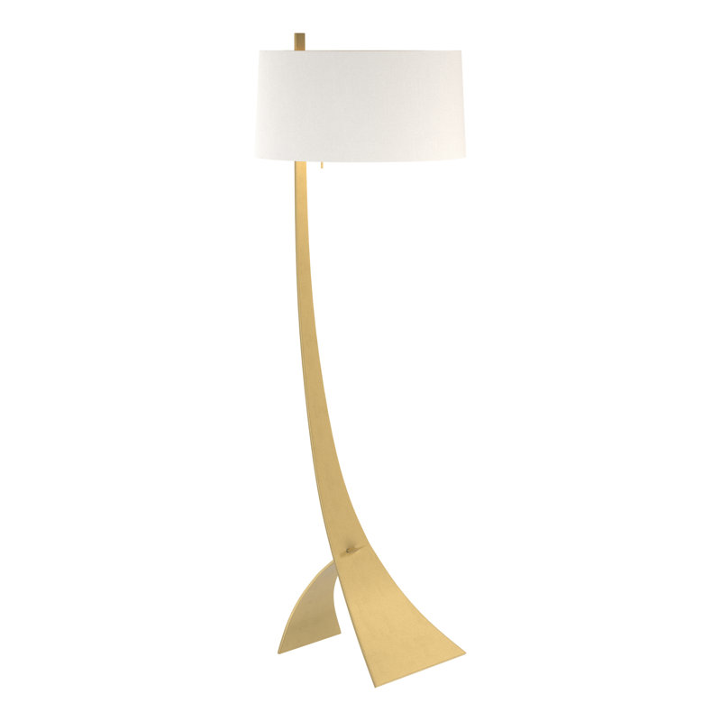 Stasis 58.5" Novelty Floor Lamp, Modern Brass