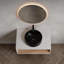 Meuble-lavabo mural 36 po avec lavabo en céramique et compartiments de rangement ouverts 36 po-133488844-133488847