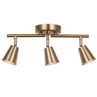 3-Light Adjustable Rotatable Heads Track Lighting Kit