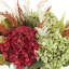 Fall Hydrangea and Heather Arrangement in Decorative Vase