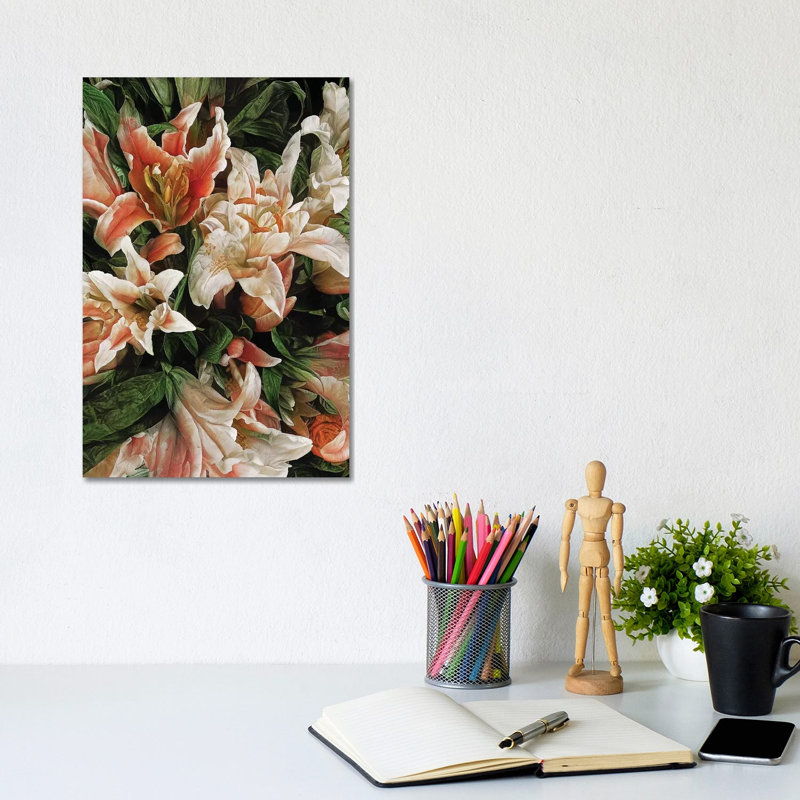 Floral 42 by Heather Offord - Wrapped Canvas Print, 30.48cm H x 20.32cm W x 1.905cm D