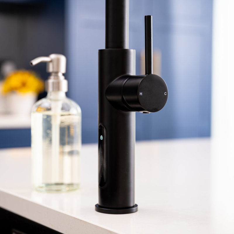 Digital 4-in-1 Boiling & Filtered Water Tap - C Shape - 2.4 Litre Boiler, Matte Black