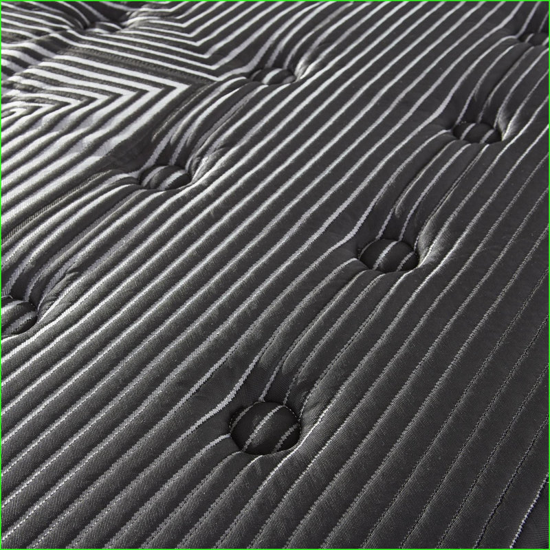 Matelas | Très grand matelas matelassé 14 po Pure Ice Mousse et ressort | Noir, Très grand lit