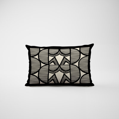 Polyester / Mélange de polyester Housse de coussin rectangulaire intérieure / extérieure lombaire et insert