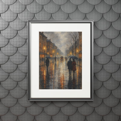 Clinger Single Picture Frame Print