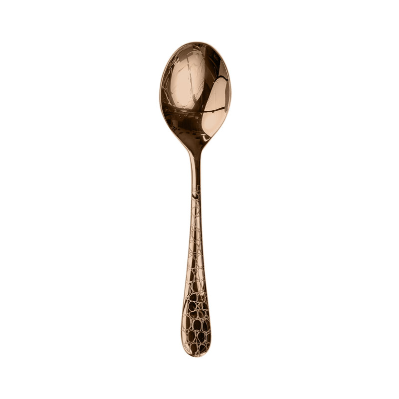 Coccodrillo Stainless Steel Coffee Spoon, Bronzo