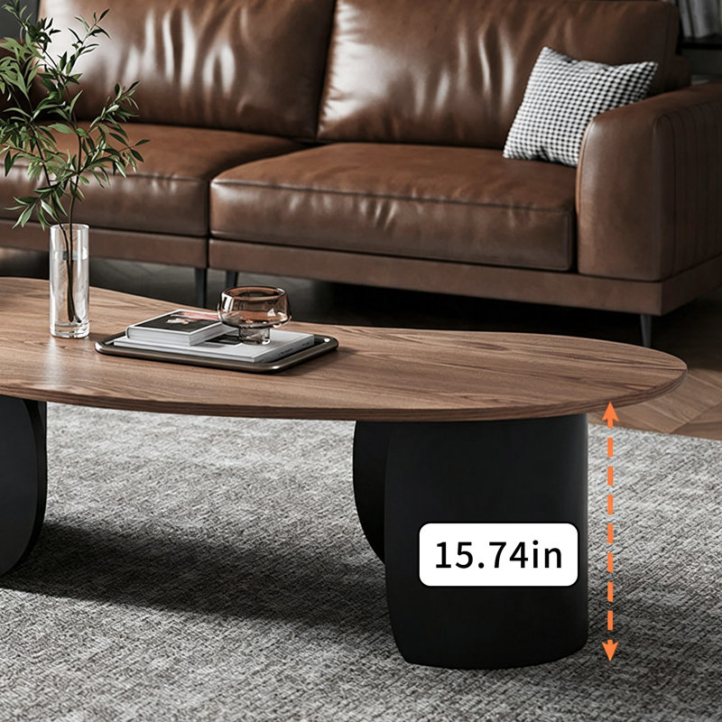 Roper, H 15,74 po x l 47,24 po x P 23,62 po, Brun noisette / noir, Bois