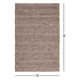 Zekia Handmade Wool Taupe Rug