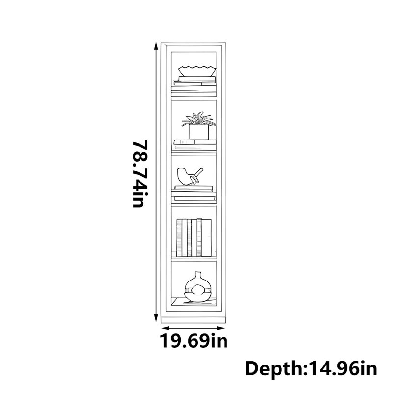 Madalene, (5 tablettes) H 78,74 po x l 19,69 po x P 14,96 po