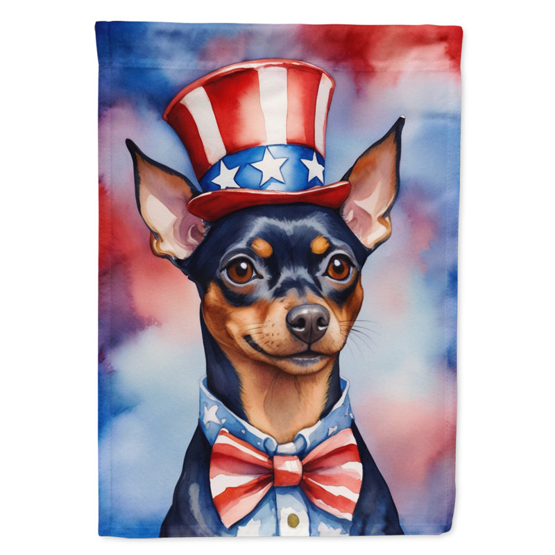 Drapeau patriotique du jardin américain, Pinscher miniature
