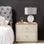Barbaro Marble Table Lamp with Ceramic Base for Bedroom Furniture, Bedside Buffet Lamp with Linen Shade
