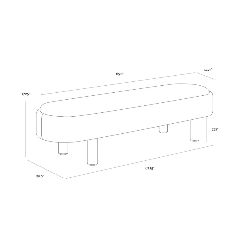 Odella Upholstered Bench