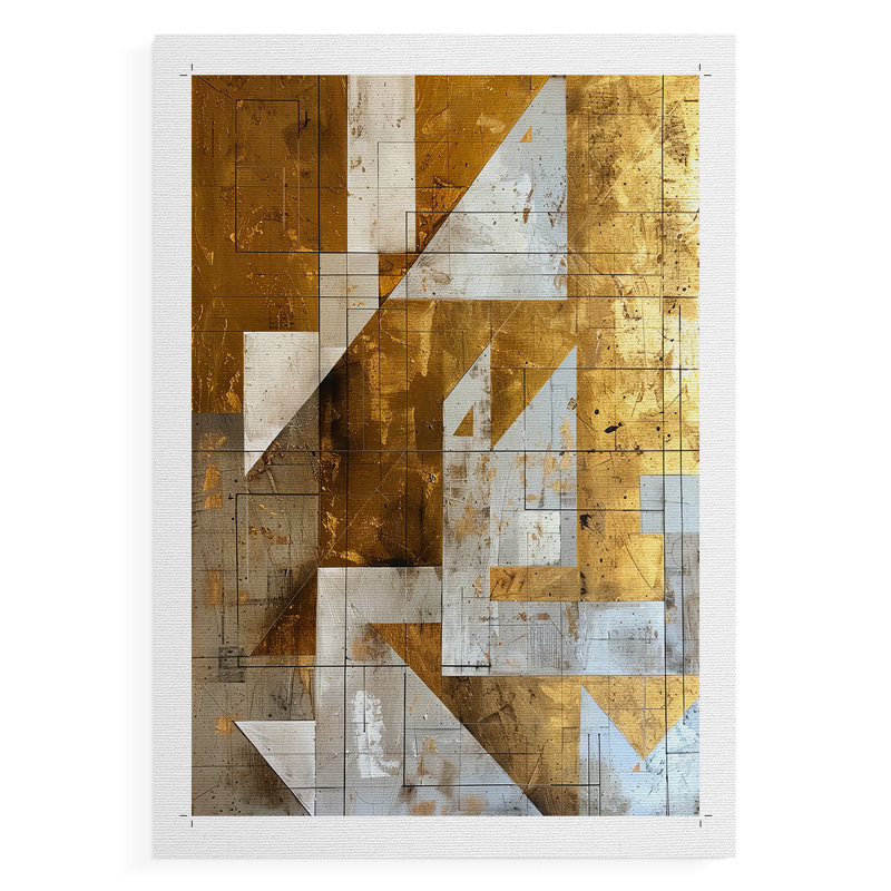 Série ABSTRACT XCIX - Impression sur toile seulement - NON-CADRE, H 60 po x l 40 po