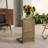 C-Shape End Table  Brown
