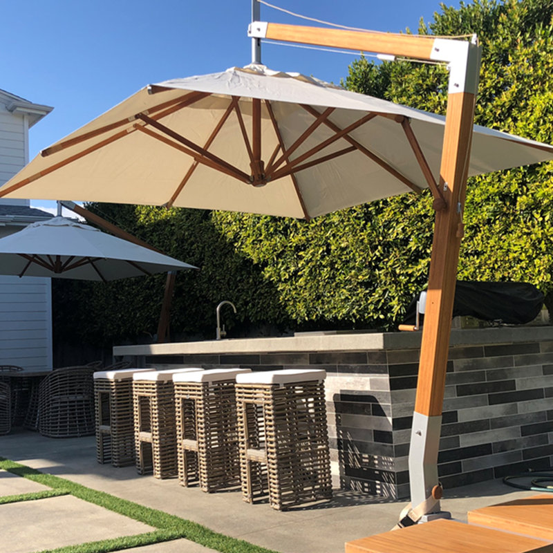 Yadira 340cm Cantilever Parasol, Harvest wheat