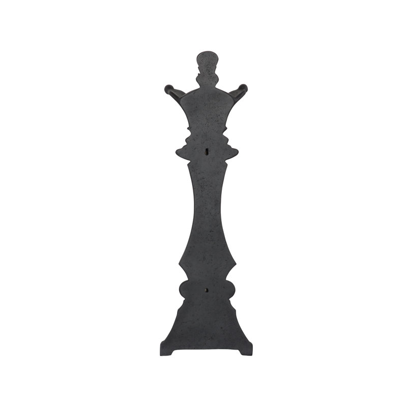 Queen Chess Wall Decor, Cast Stone Black