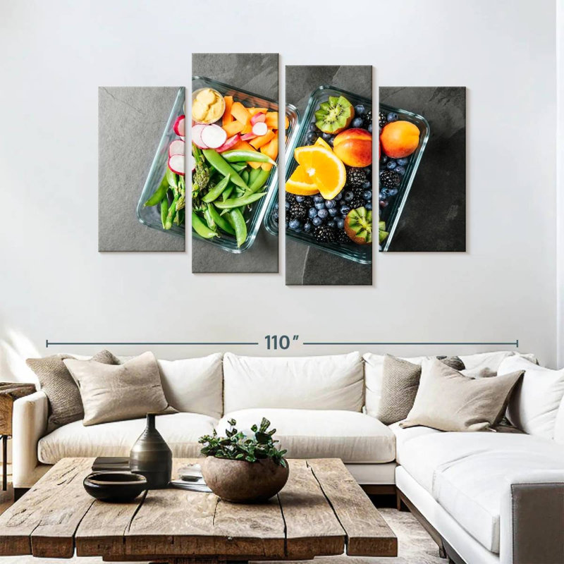 Contenants à légumes et à fruits, H 54 po x l 84 po