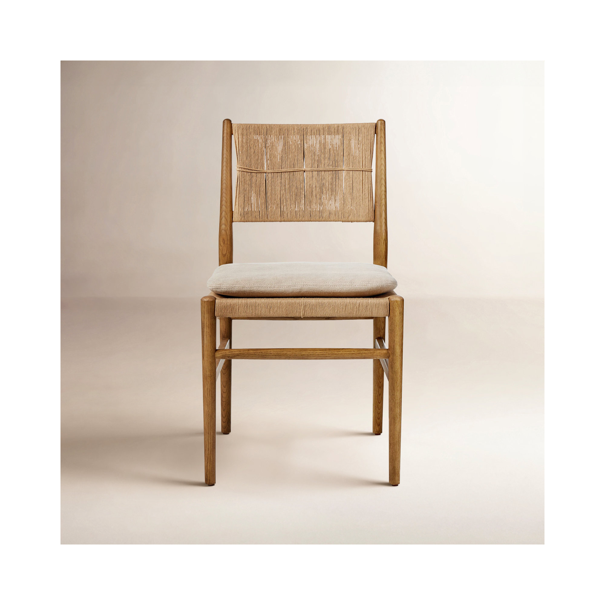 Dara Dining Chair With Cushion, Broadway Dune