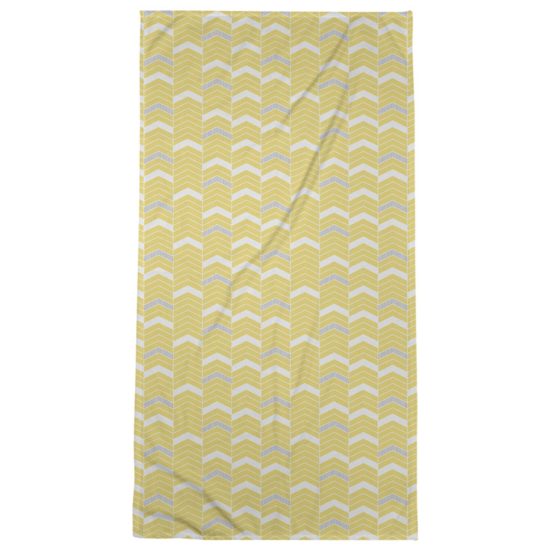 Stephenie Beach Towel, Olive/Light Gray