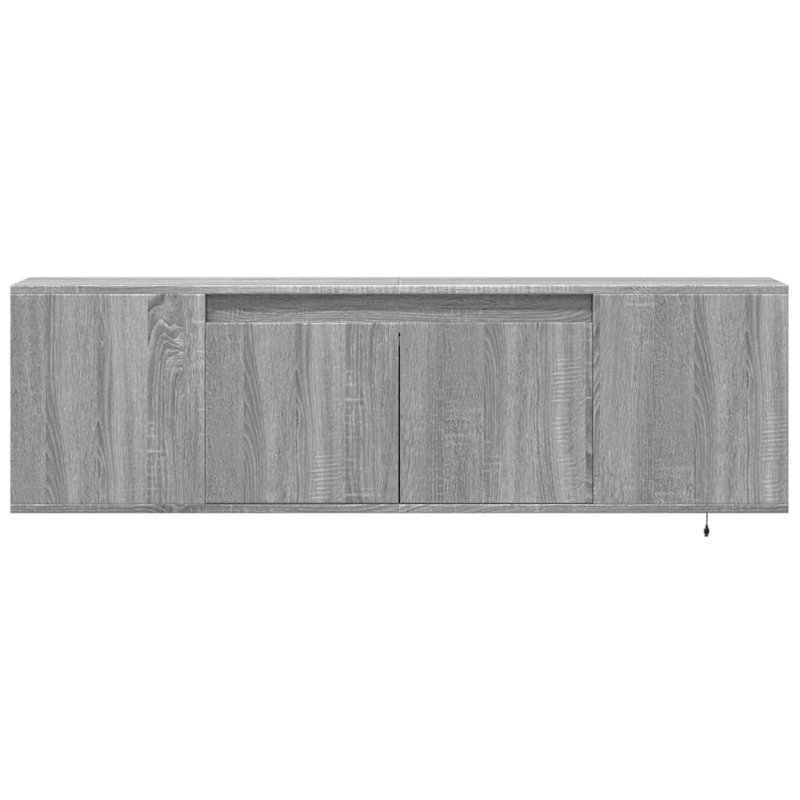 Cynitha Unfinished TV Stand for TVs up to 24", Grey/Sonoma