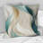 Subdued Blue Elegance I - Printed Modern Throw Pillow-130034638