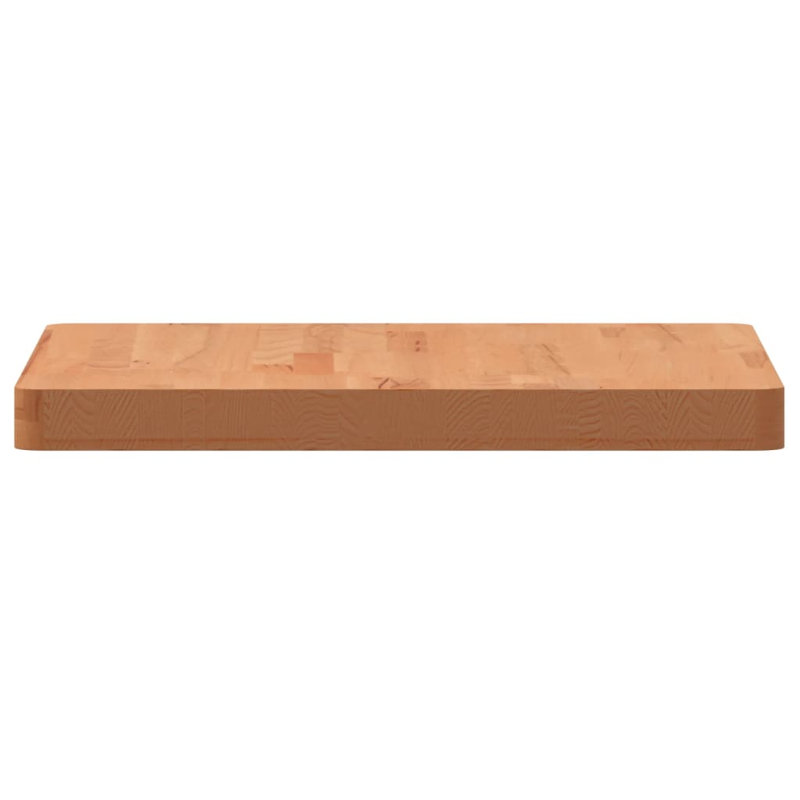 Vidaxl Table Top Square Solid Wood Beech, 50cm H x 50cm W x 4cm D, Brown