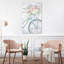 Bike with Flower Basket 1 Piece Painting on Canvas-2027011051-2038134959