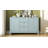 Entryway Cabinet with Wave Design - 3 Adjustable Shelves-1668024693