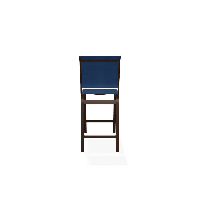 Holna Outdoor Stool, Cobalt 35D Sunbrella®, Textured Kona