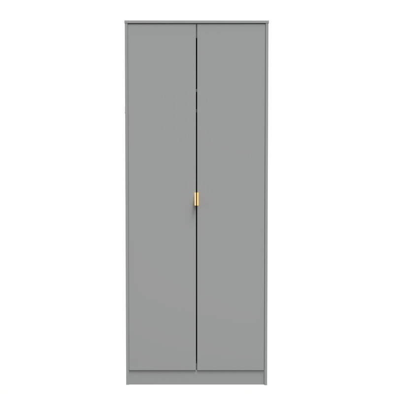 Bibek Manufactured Wood Wardrobe, Dusk Grey