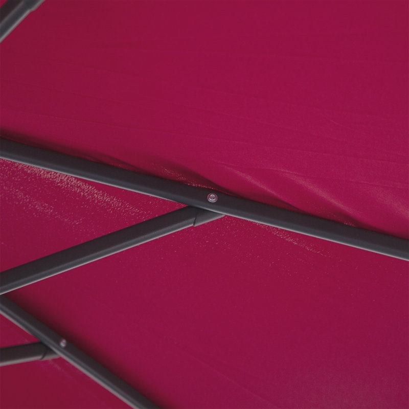 Breanne Tilt Cantilever Parasol, 255 cm H x 295 cm W x 295 cm D, Red