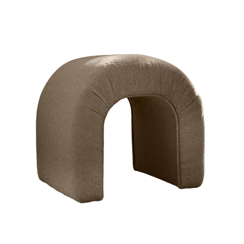 Zihan Upholstered Ottoman, Brown