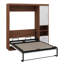 Lit escamotable double pleine grandeur avec armoire