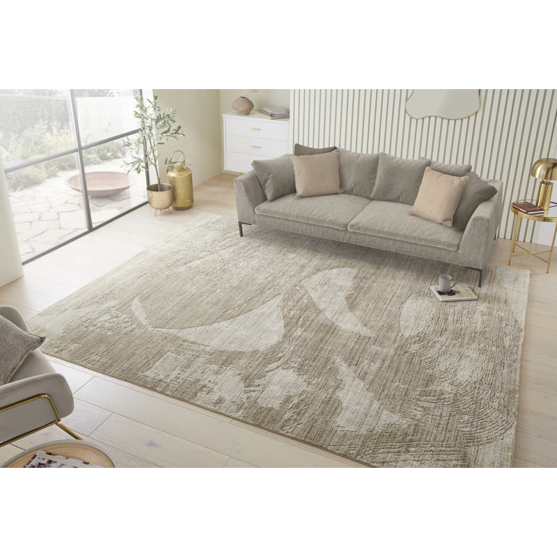 Dune Abstract Viscose Area Rug, Rectangle 274 x 366cm