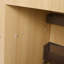 Armoire de salle de bain autoportante avec porte à fermeture douce et tablette de rangement ouverte