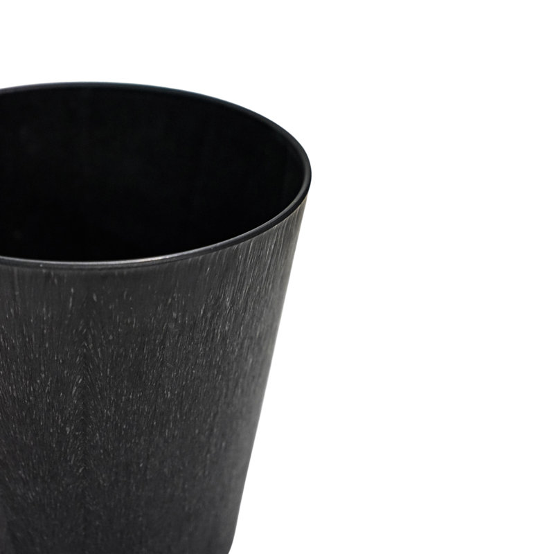 Pula Recyclable Planter H25cm D24cm, Black