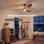 Ventilateur de plafond intelligent avec lumière et télécommande, télécommande et application, pales en bois massif, moteur à courant continu réversible-1791294301-1807521273