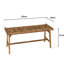 Charesse Solid Wood Bench