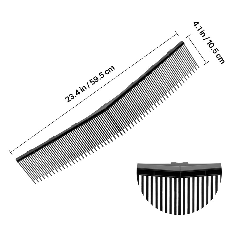 Remplacement de la brosse de nettoyage de pelouse, compatible avec nos balais de ramassage de pelouse et de feuilles de 26 po, palette de brossage de cour avec poils en forme de V durables pour faciliter le nettoyage des feuilles de gazon