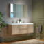 Meuble-lavabo mural flottant l 59 po x P 19,6 po avec comptoir en résine-97881857-88075222