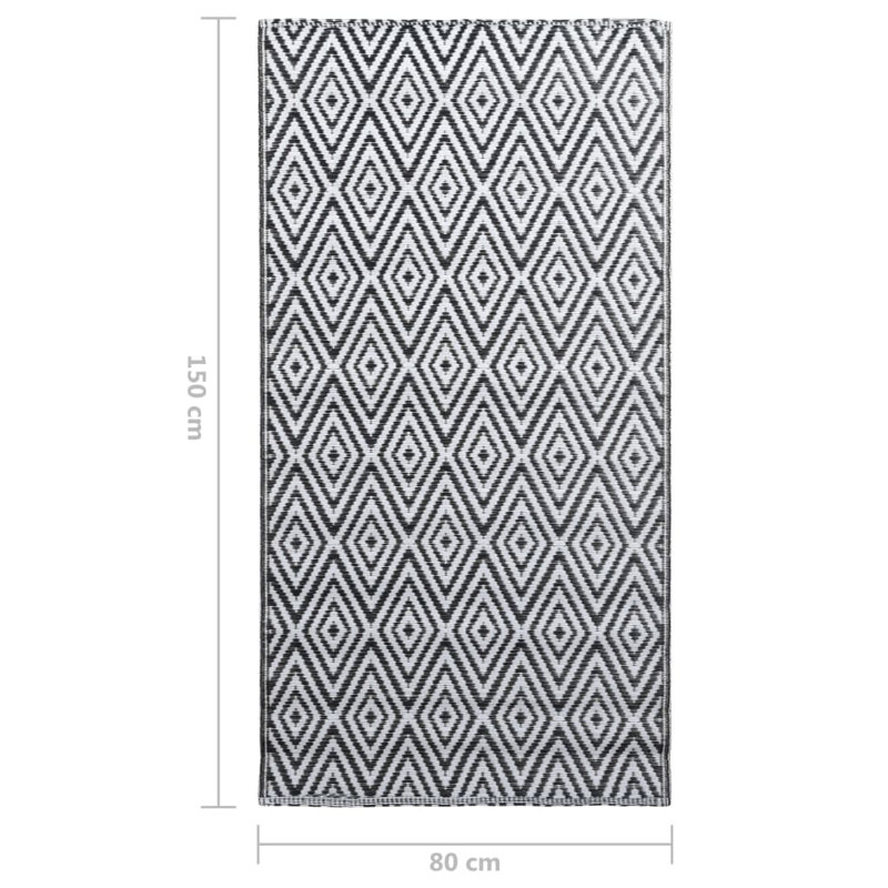 Mckinnon Double Layer Jacquard Indoor / Outdoor Area Rug, Rectangle 80 x 150cm