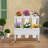 2-Tier Flower Display Stand With 6Pcs Buckets-1422071742