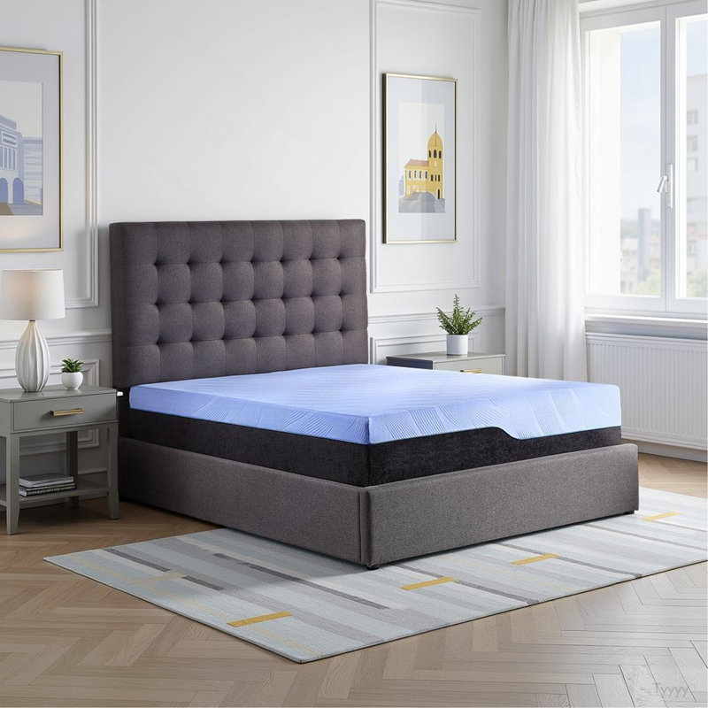 Refresh 12 Inch Hybrid Cooling Gelcare Memory Foam And Coil Adult Mattress, King Size, King