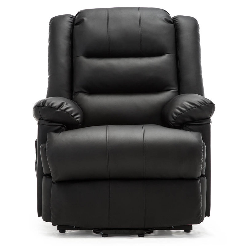 88cm Wide Lift Assist Standard Recliner, Black, Single Motor Lift Assist