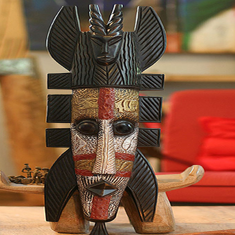 Décoration murale masque de fierté africaine