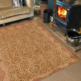 Tapis vert oriental en laine noué à la main 8 pi 10 po x 11 pi 11 po