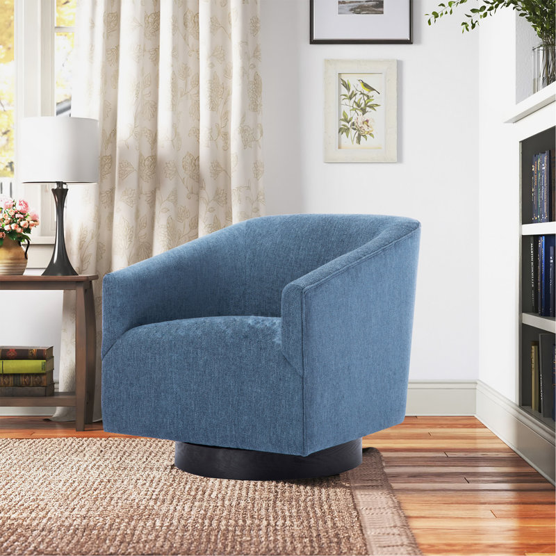 Blue Polyester Side Chair