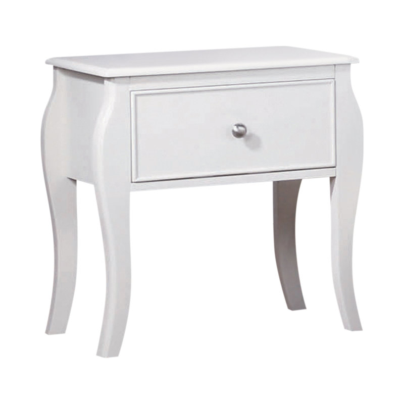 Ensemble de chambre à coucher blanche avec commode 3 pièces Gulnora, Double