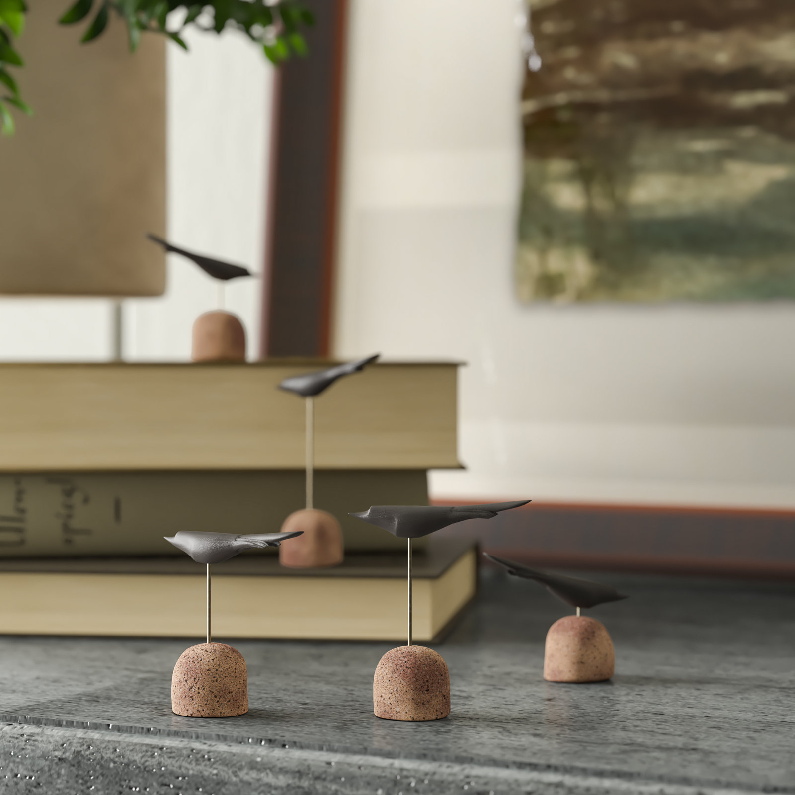 Honour 5-Piece Sculpture, Black