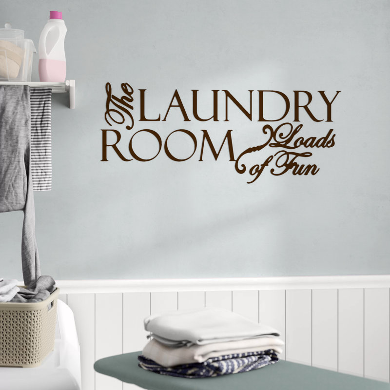 Adhésif décoratif «The Laundry Room», Brun
